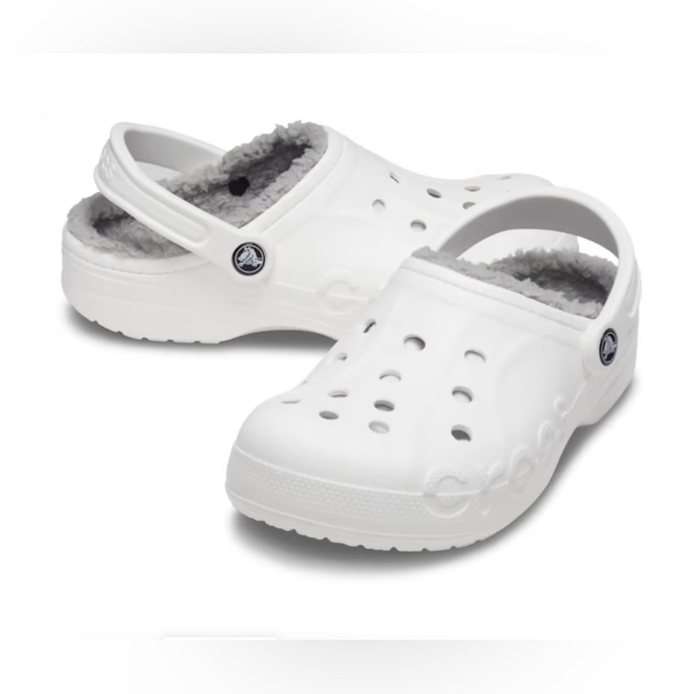 BAYA LINED CLOG White/Light Gray - Picture 2 of 6